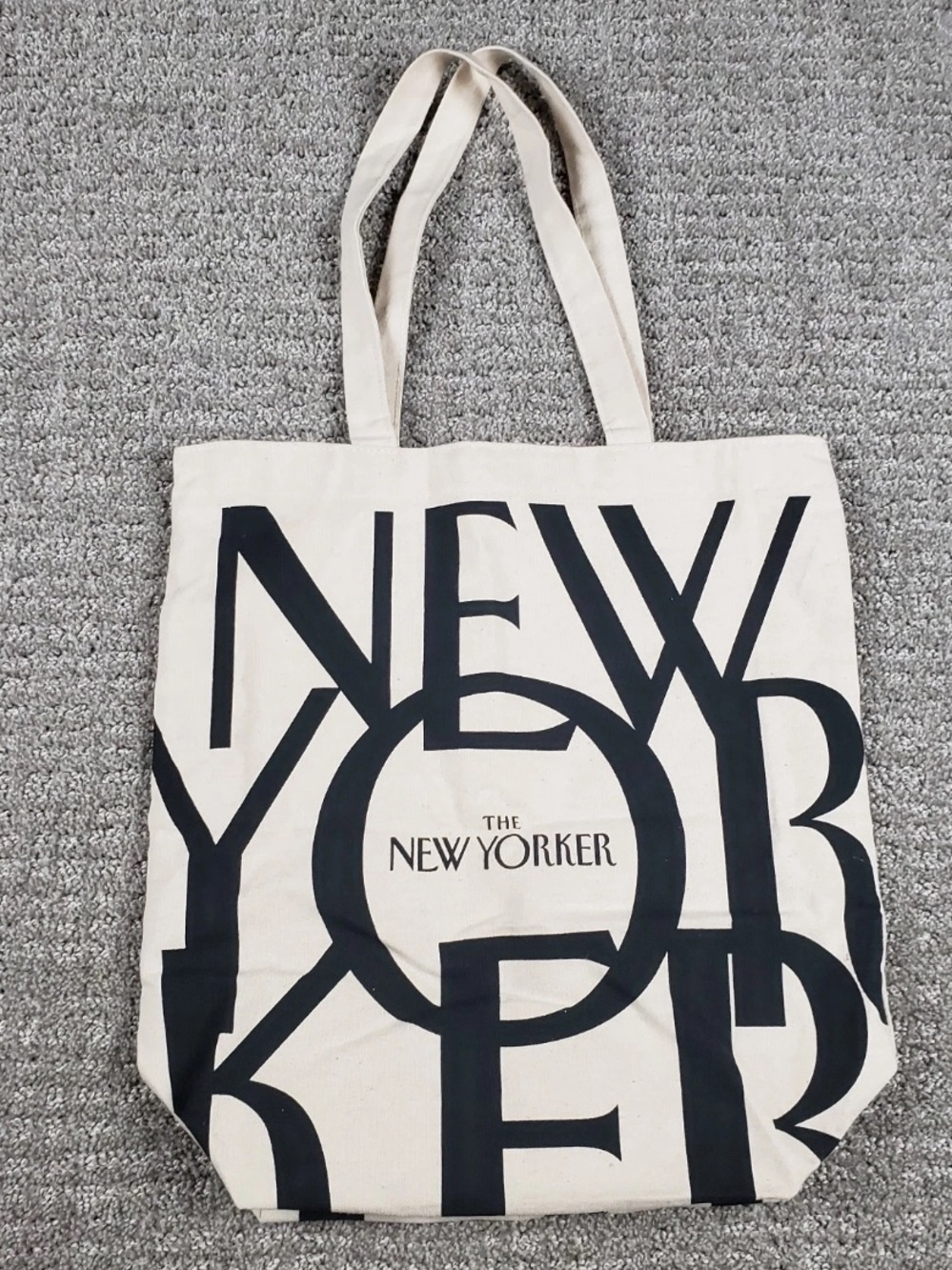 The New Yorker Canvas Tote Bag